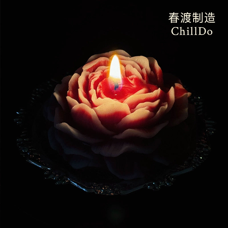 low temperature candle does not hurt the skin, dripping wax aromatherapy rose