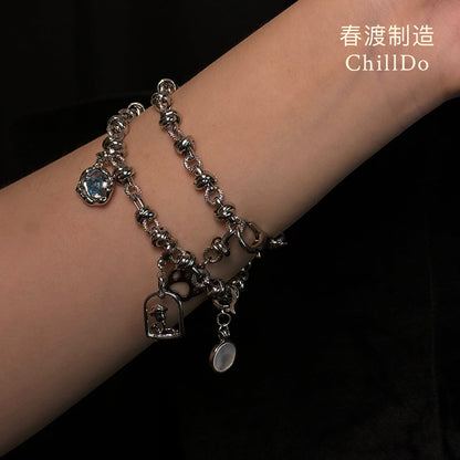 Original Design "Yaoxing" Metal Collar/bracelet Dual-purpose Niche Jewelry Couple