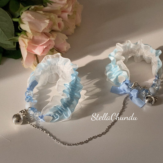 Original Design Bluedream Handmade Bow Bracelet Small Paw Bell Puppy